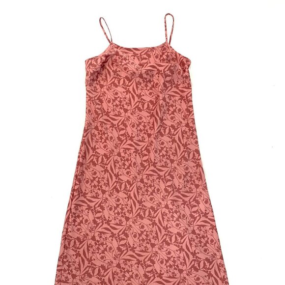 A New Day pink floral midi slip dress Women's Extra Small festival boho feminine - Picture 2 of 8